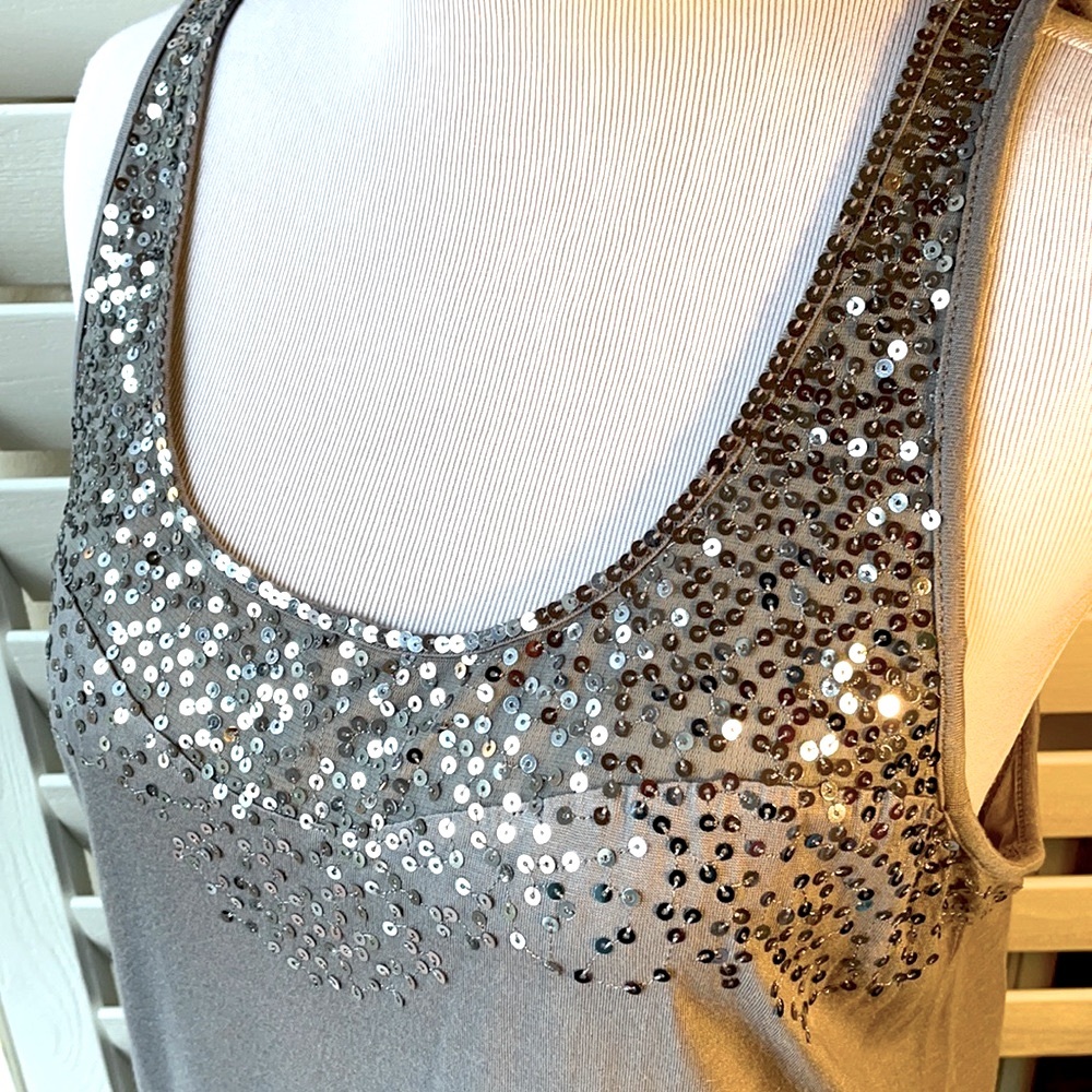 APT 9 Fancy Sequined Tank Top